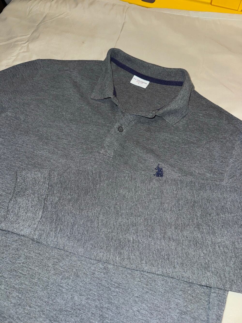 U.S. Polo Assn. Men’s Large Gray Long Sleeve Shirt Casual Pullover